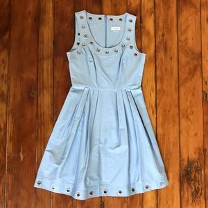 Blue Calvin Klein grommet dress